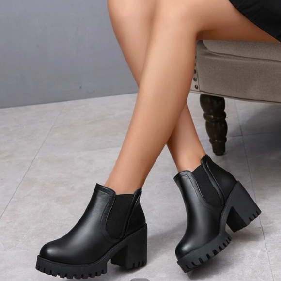SHEIN Shoes - Chunky Heeled Boots (brand new/unused)